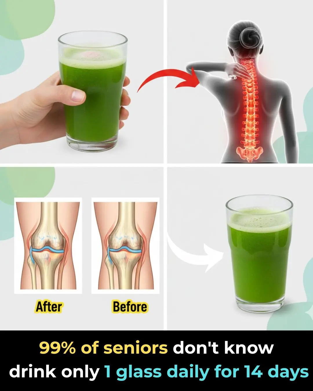 A Natural Drink That Helps Ease Knee Pain in Just 14 Days