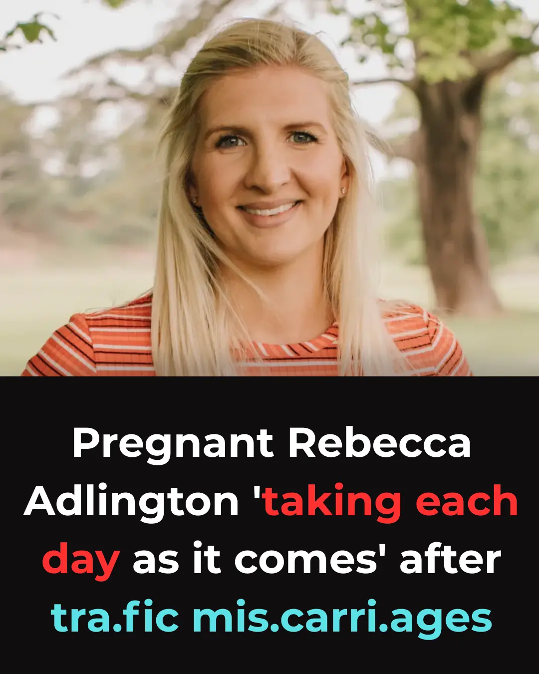 Pregnant Rebecca Adlington 'taking each day as it comes' after heartbreaking miscarriages