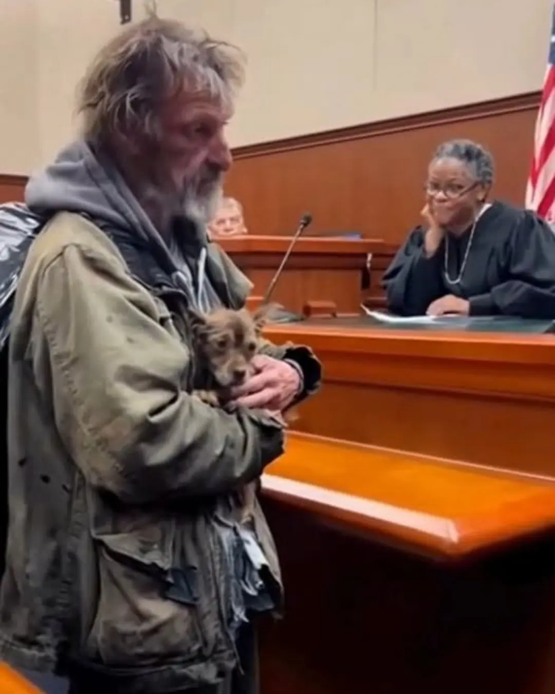 He Brought the Dog Into Court… and the Judge Saw a Man Worth Saving.
