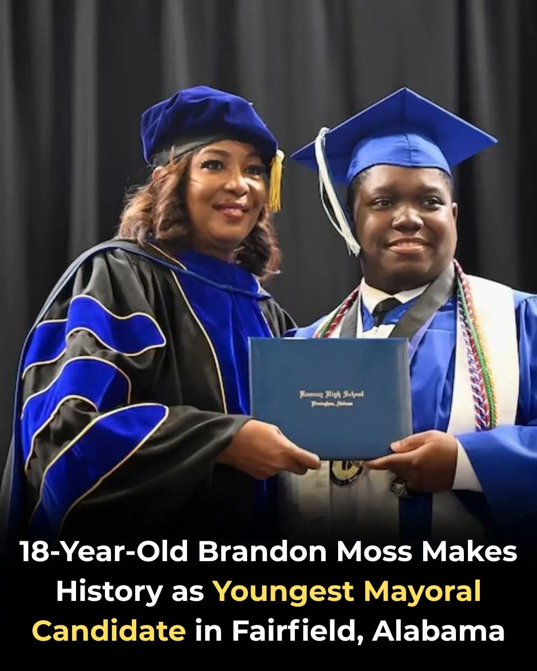 18-Year-Old Brandon Moss Makes History as Youngest Mayoral Candidate in Fairfield, Alabama
