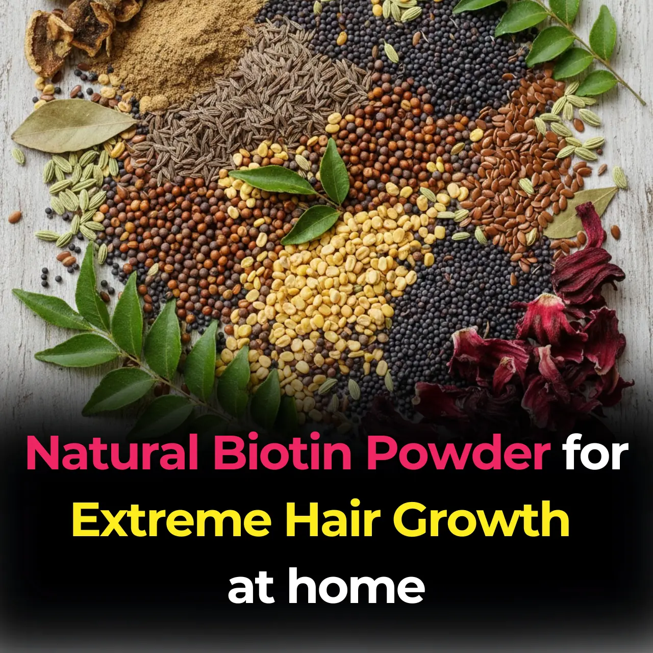 Natural Biotin Powder: Get New Hair in Bald Patch, Extreme Hair Growth