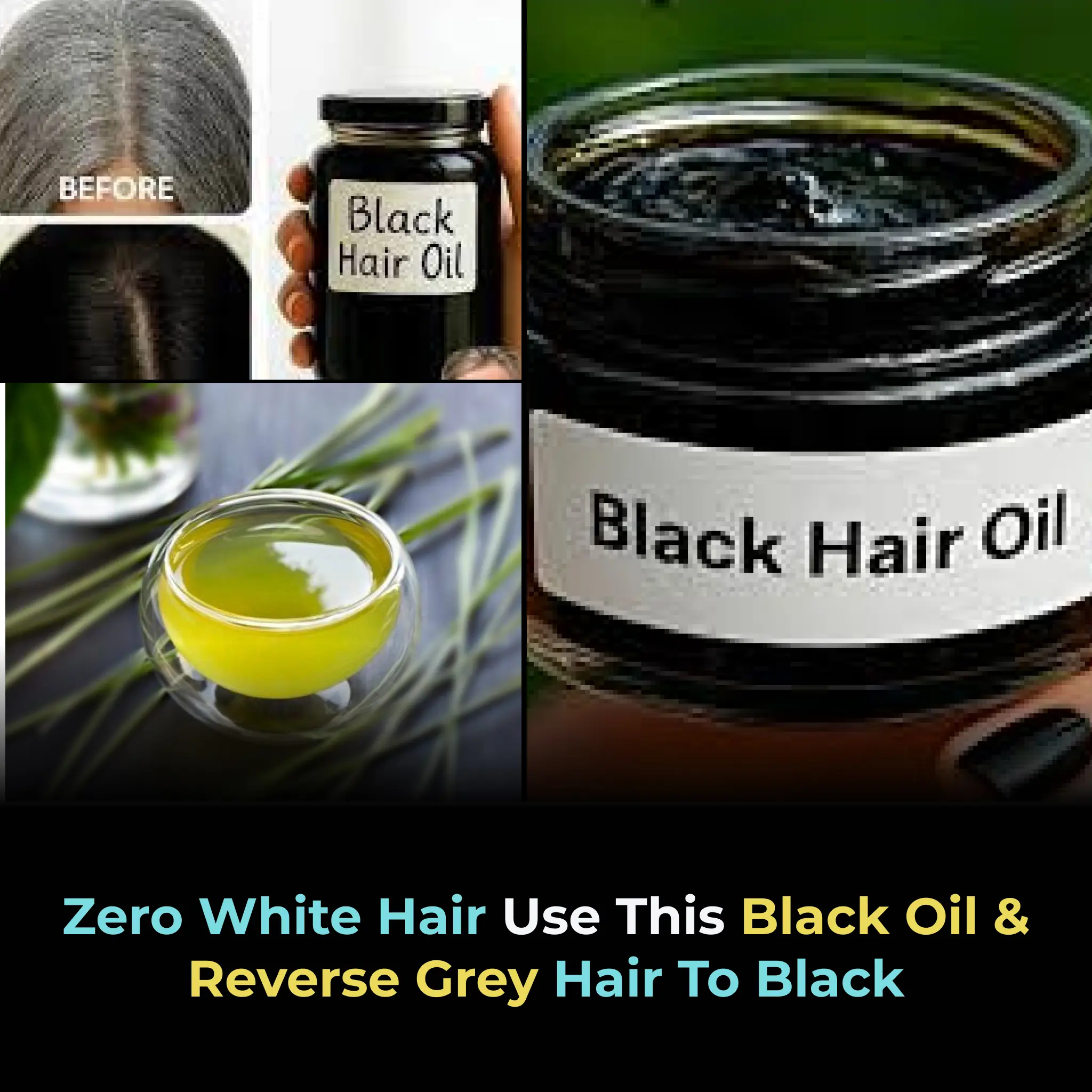 Reverse Hair Greying – Turn White Hair to Black