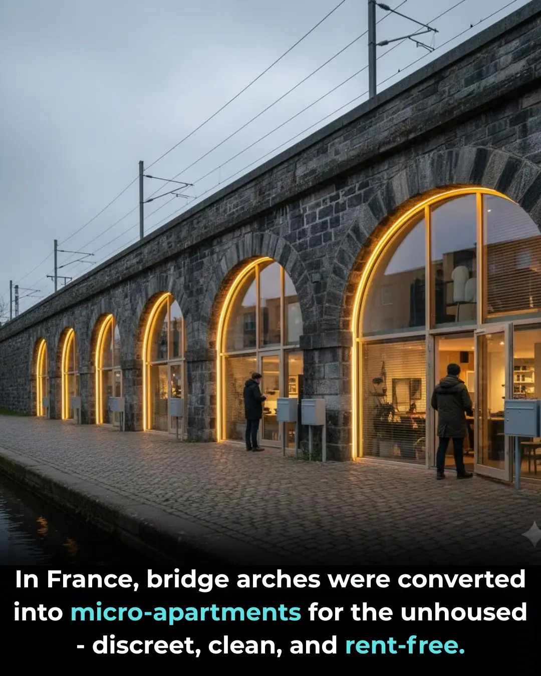 From Stone to Shelter: Innovative Housing Beneath France’s Historic Bridges