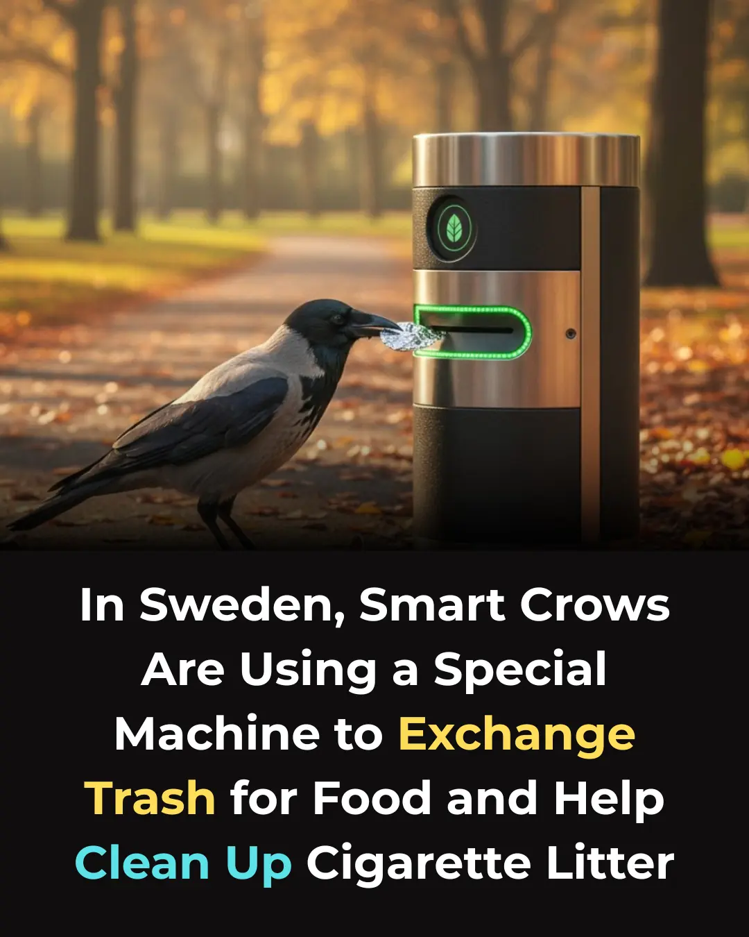 Using Crow Intelligence to Fight Pollution: Inside Sweden’s Corvid Cleaning Project