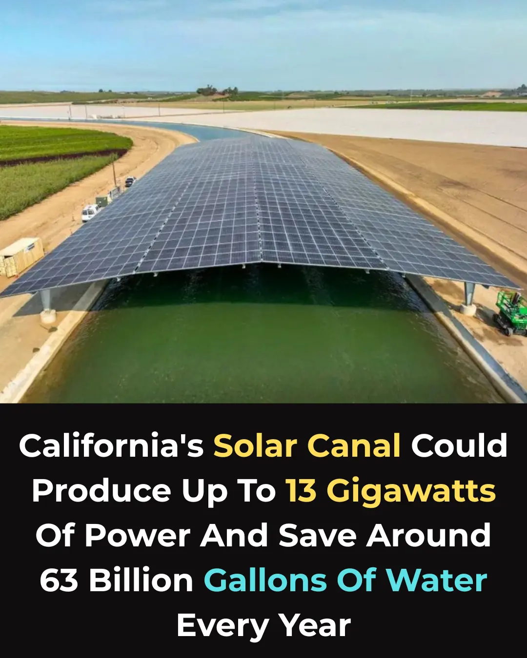 A Dual Climate Solution: Solar Panels Over Canals Could Save Billions of Gallons of Water