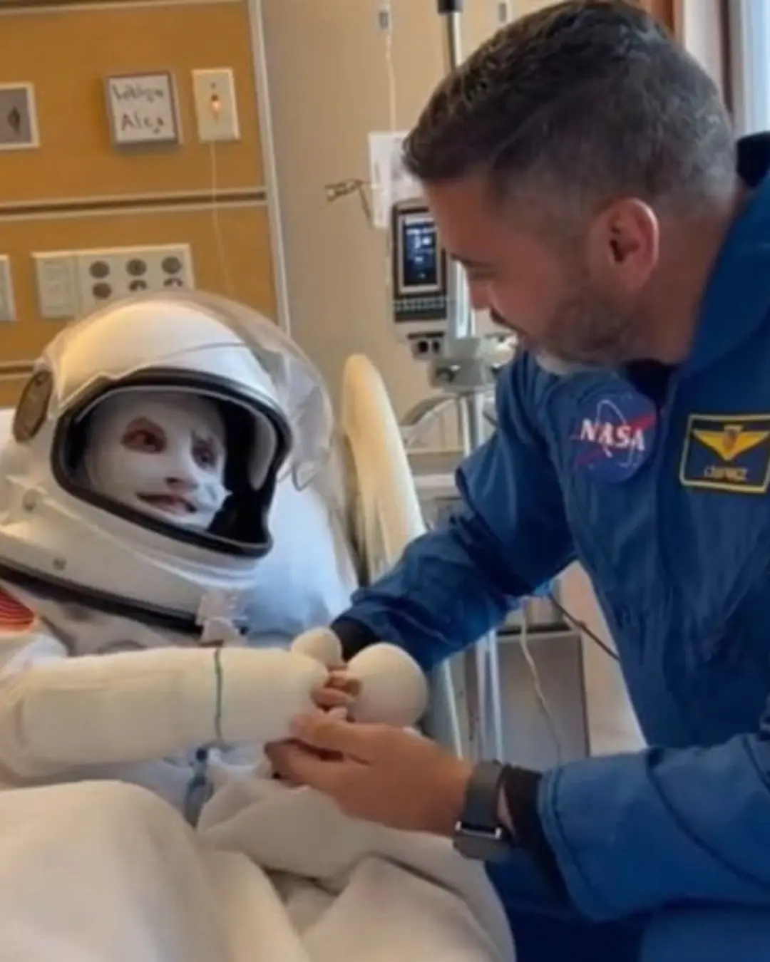 The Day a Burned Little Boy Met His Hero in Blue.