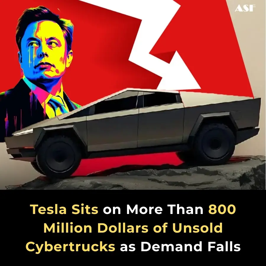 Tesla Faces Slump: Over 10,000 Cybertrucks Remain Unsold Amid Weak Demand
