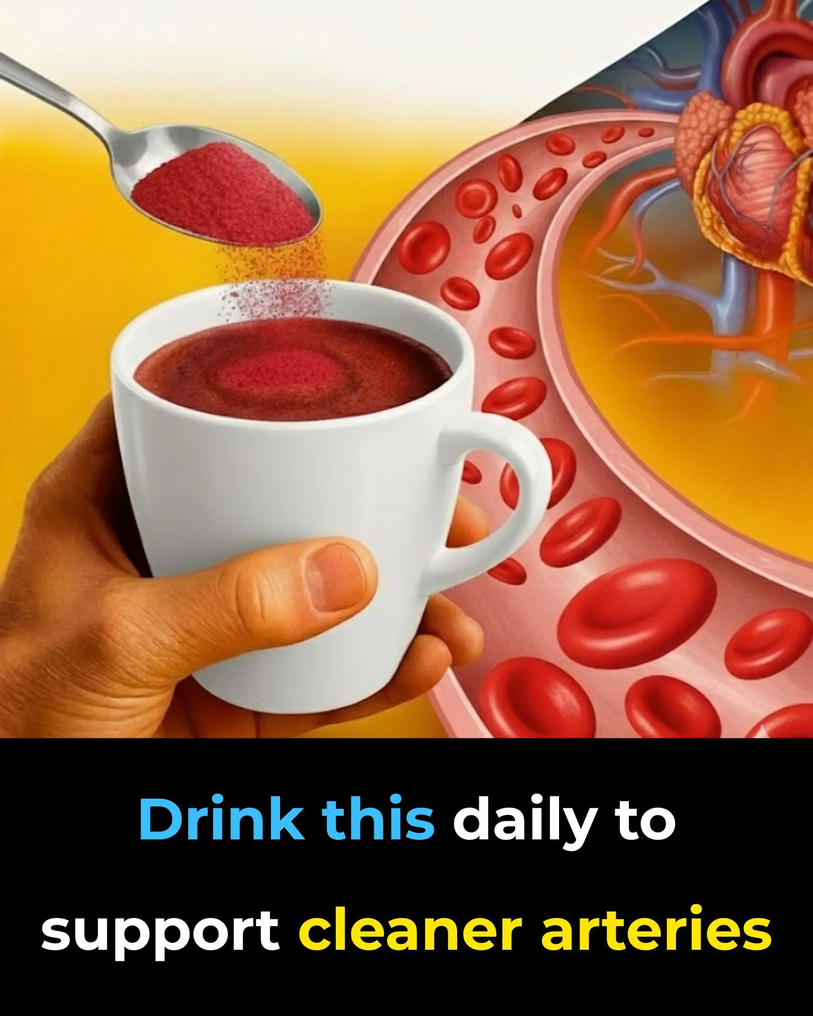 Drink this daily to support cleaner arteries