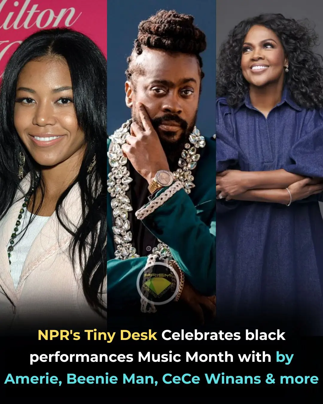 NPR’s Tiny Desk Celebrates Black Music Month With Performances by Amerie, Beenie Man, CeCe Winans & More