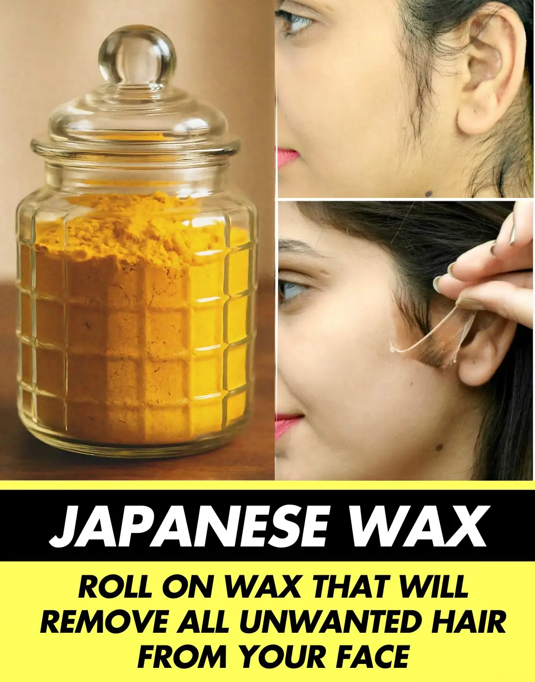 Japanese Milk Wax To Get Rid Of Unwanted Facial Hair