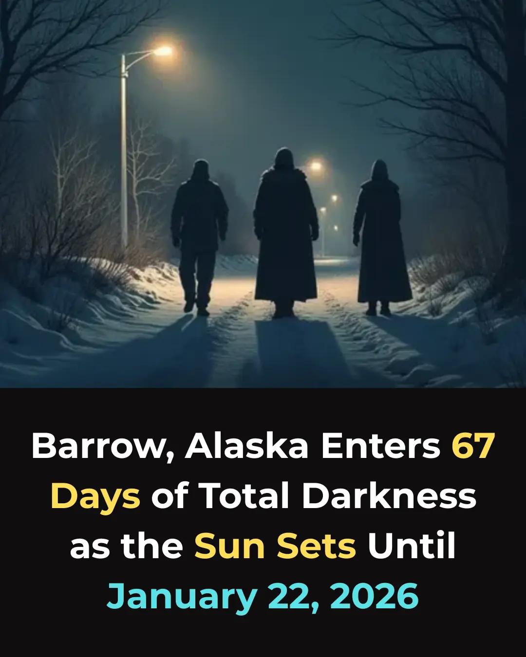 Utqiaġvik’s Polar Night: Sixty-Seven Days Without a Sunrise in Alaska’s Northernmost City