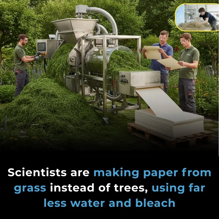 Turning Grass Into Paper: Wageningen Researchers Create Sustainable Alternative to Wood Pulp