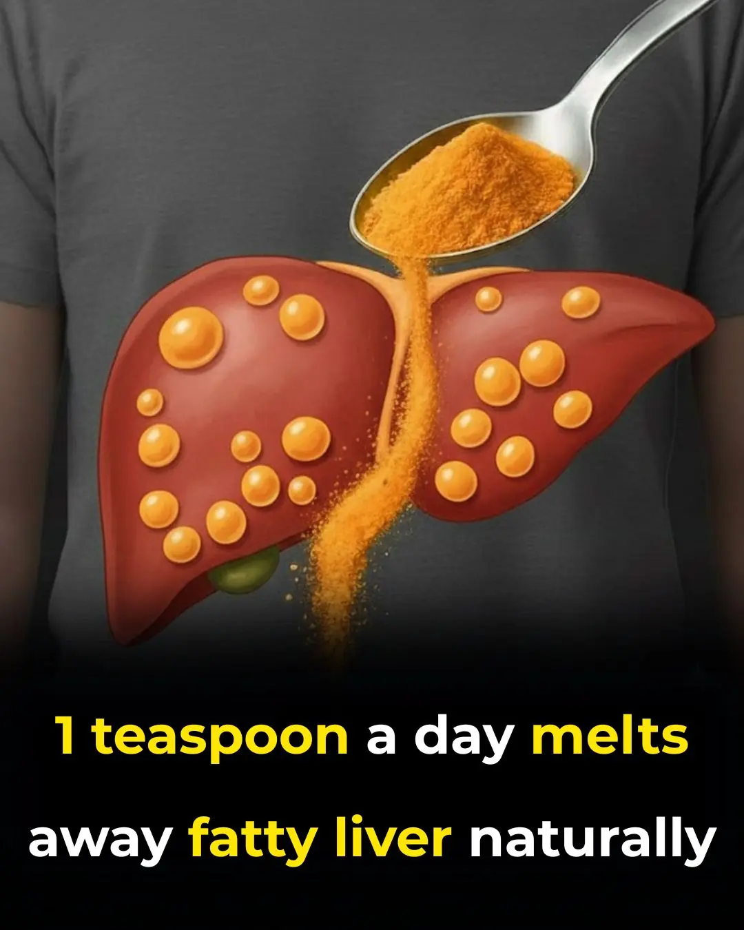 1 teaspoon a day melts away fatty liver naturally