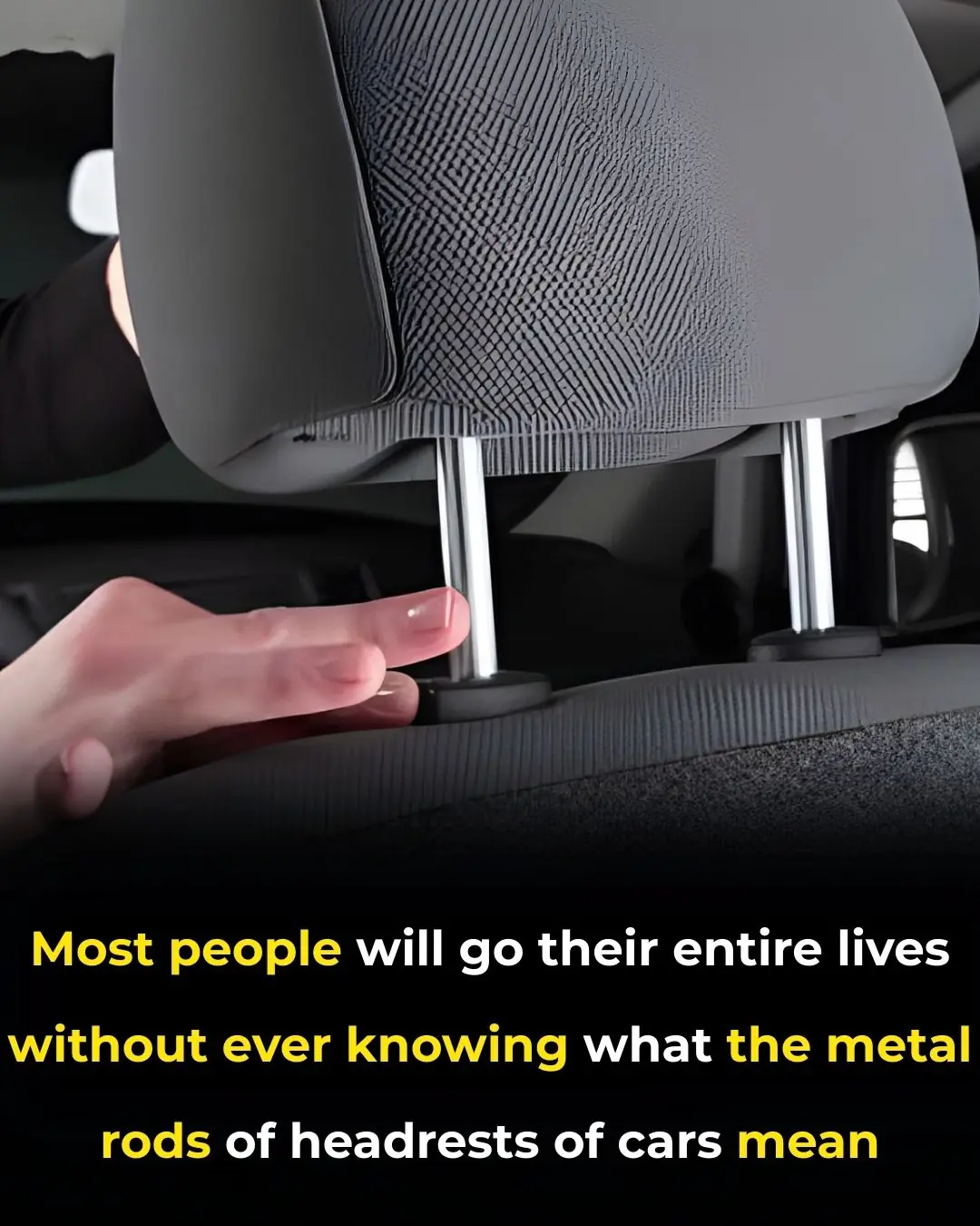 The Secret Purpose of the Metal Rods in Car Headrests