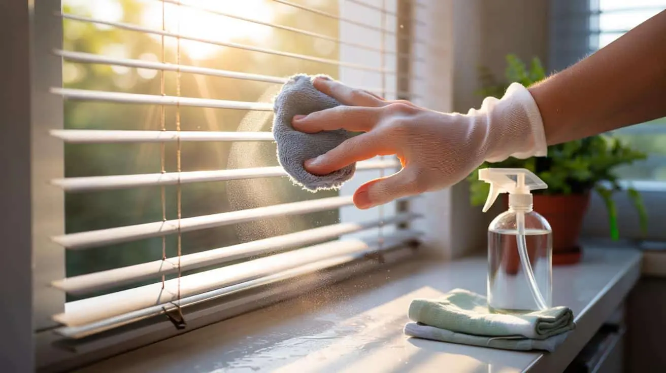 A Simple Sock Trick to Clean Dusty Window Blinds with Almost Zero Effort