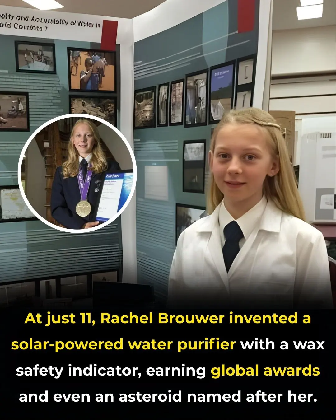 ✨ A Young Innovator’s Global Impact: Rachel Brouwer’s Solar Water Purifier Offers Hope to Underserved Communities