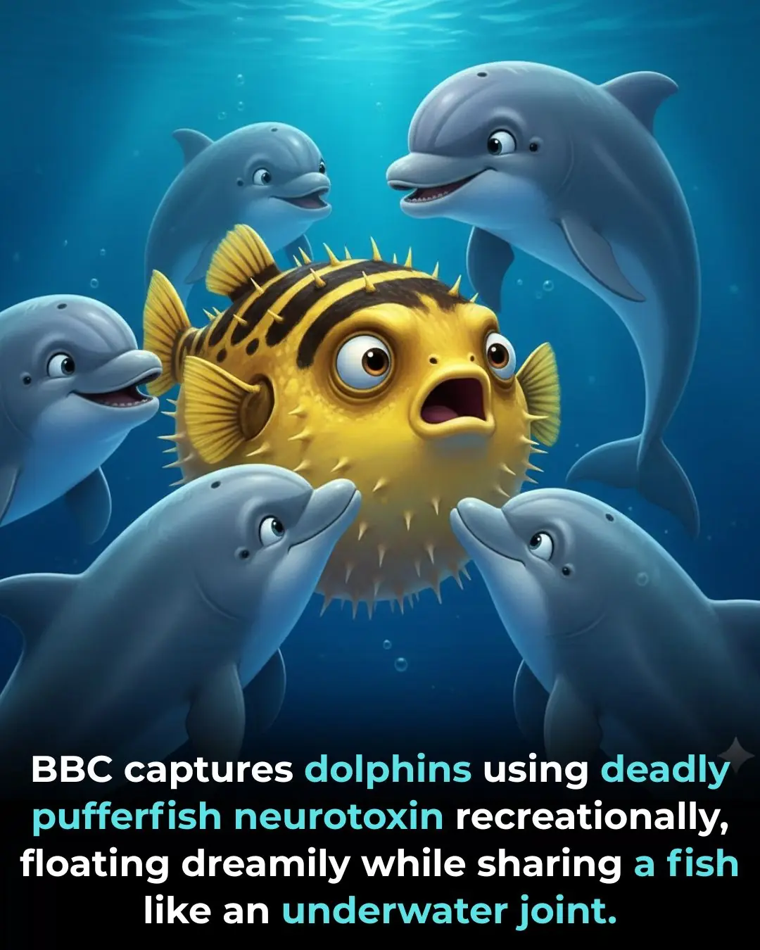 Dolphins and Pufferfish: The Stunning Discovery Behind Their Trance-Like Behaviour