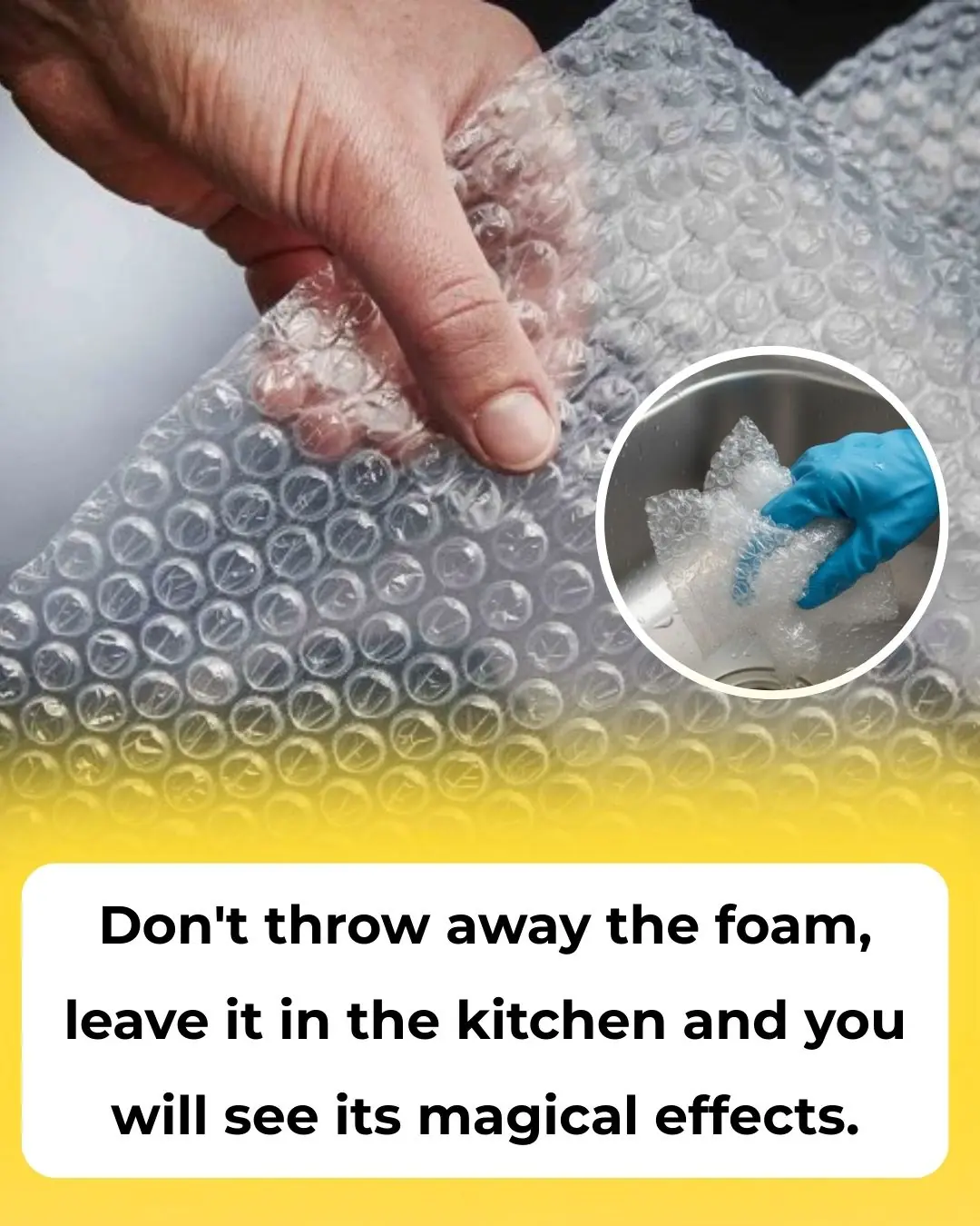 Don’t Throw Away Bubble Wrap—Keep It in Your Kitchen and You’ll Be Surprised by Its Uses