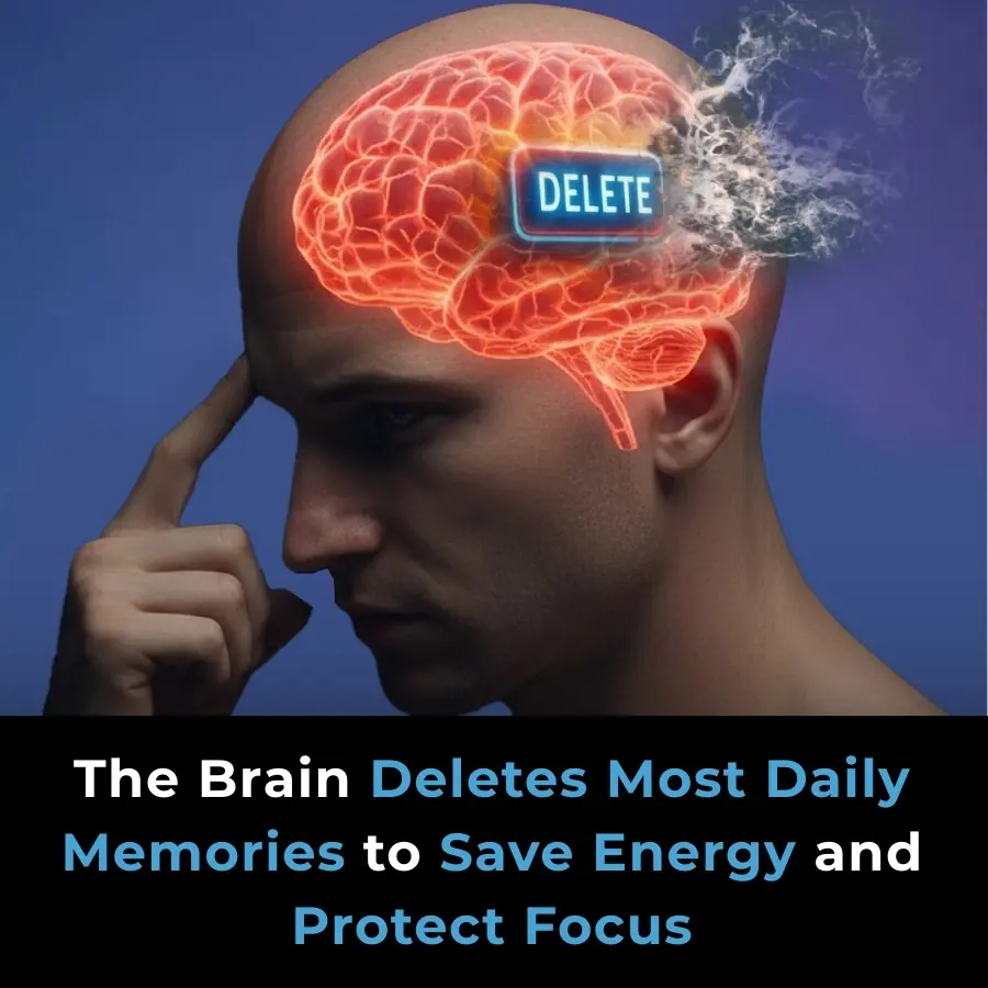 The Brain Actively Erases Short-Term Memories to Boost Efficiency