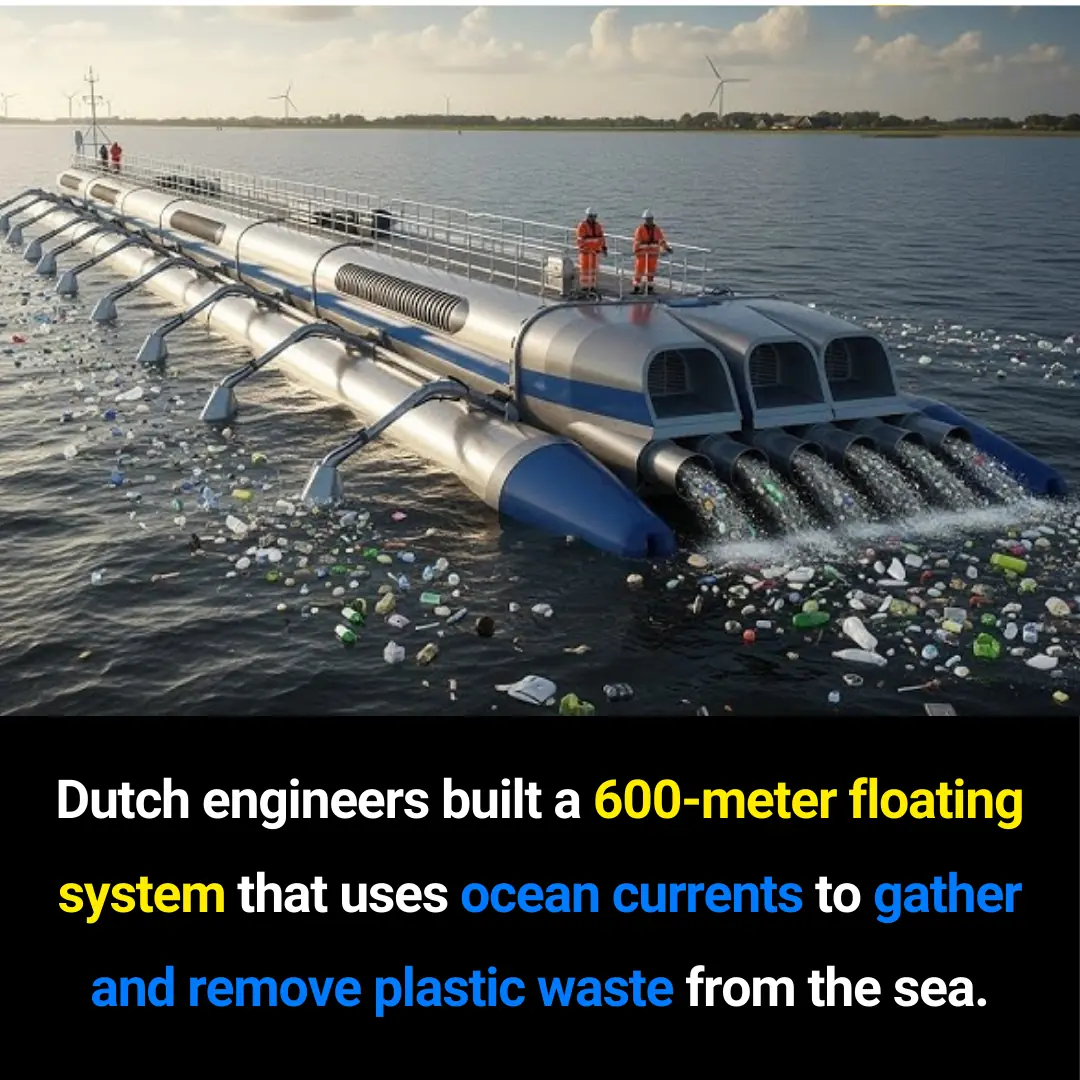 The Netherlands Builds a 600-Meter Floating System to Clean Ocean Plastic: A Breakthrough for Global Marine Protection