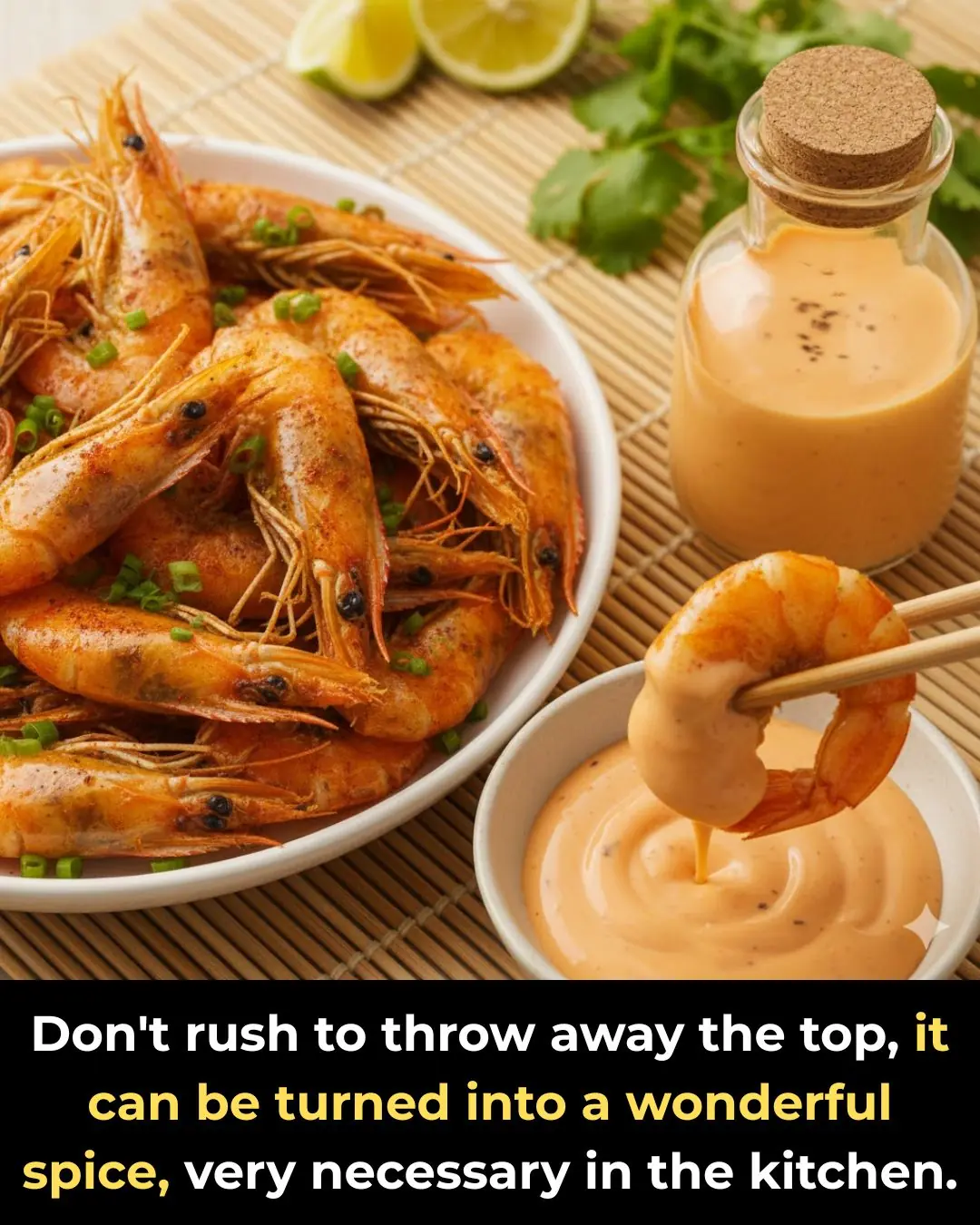 Don't rush to throw away the top, it can be turned into a wonderful spice, very necessary in the kitchen.