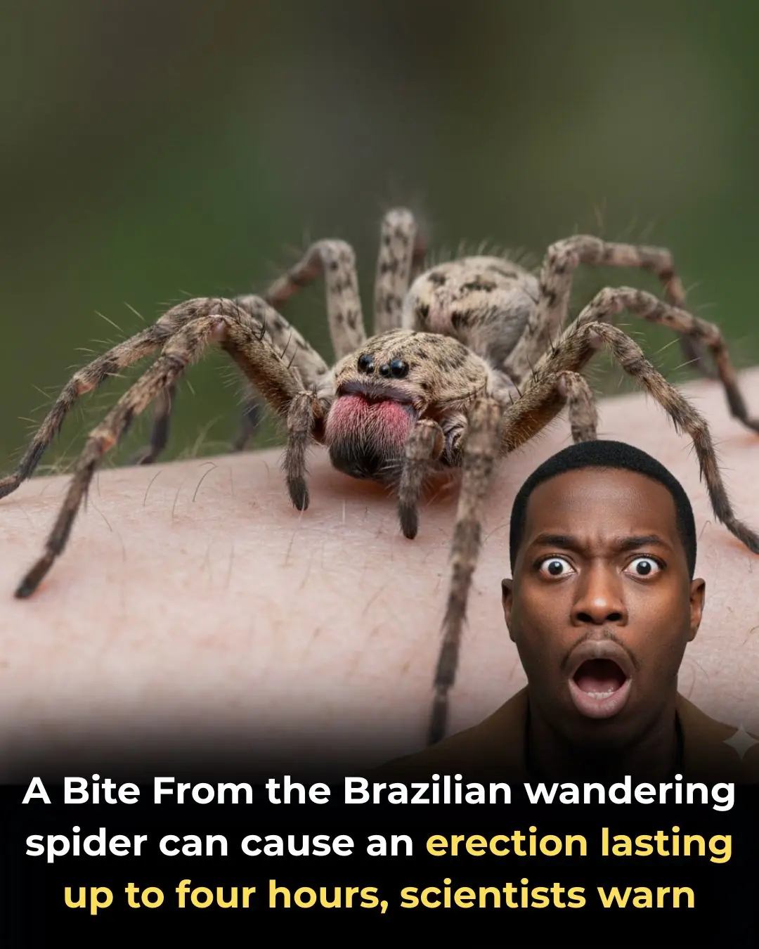 🕷️ The Unexpected Side Effect: Neurotoxins in Brazilian Wandering Spider Venom and the Quest for New Medicines