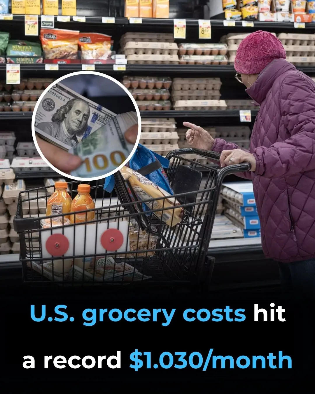 U.S. Grocery Costs Hit Record High: Families Now Spending Over $1,000 a Month