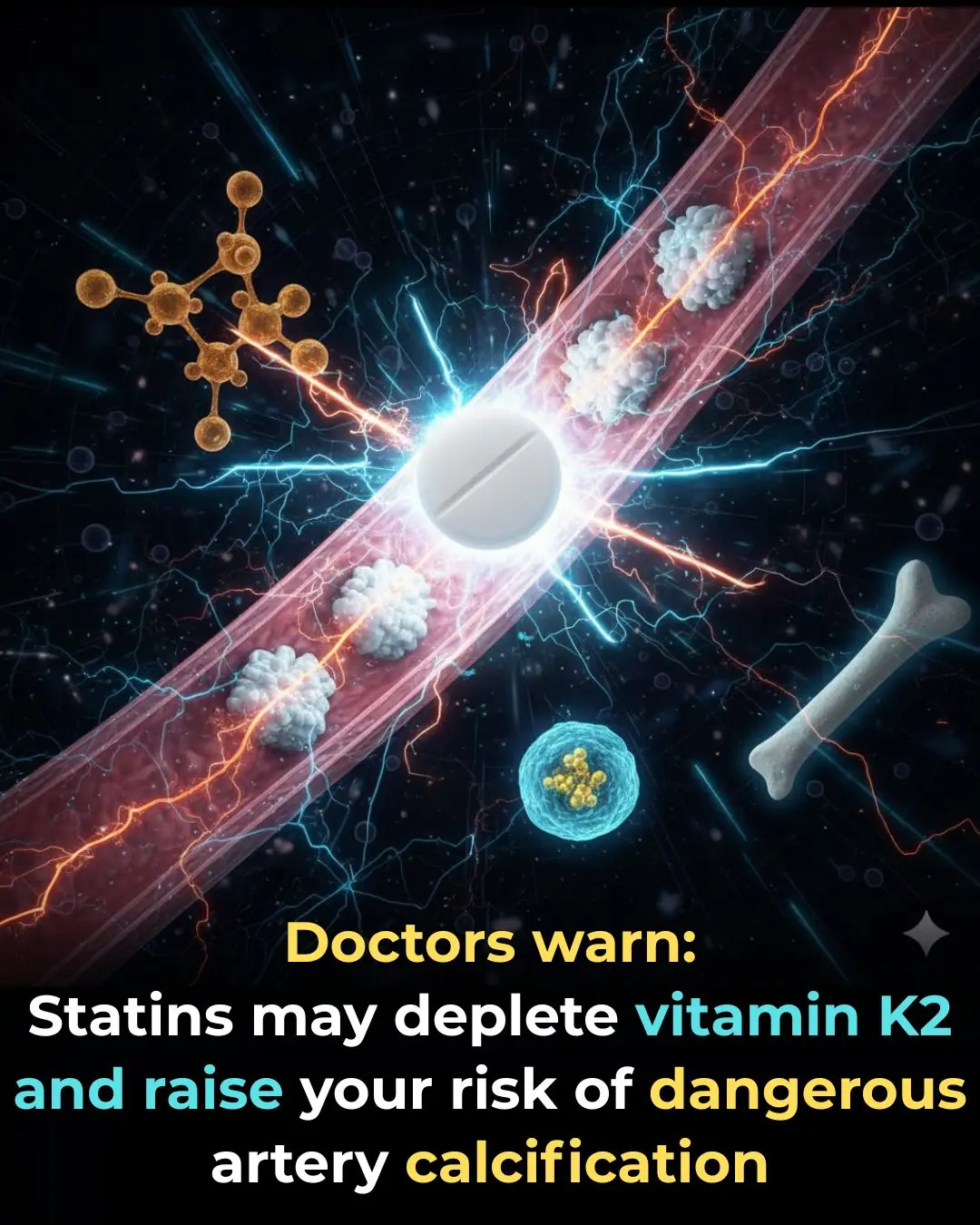 Doctors warn: Statins may deplete vitamin K₂ and raise your risk of dangerous artery calcification