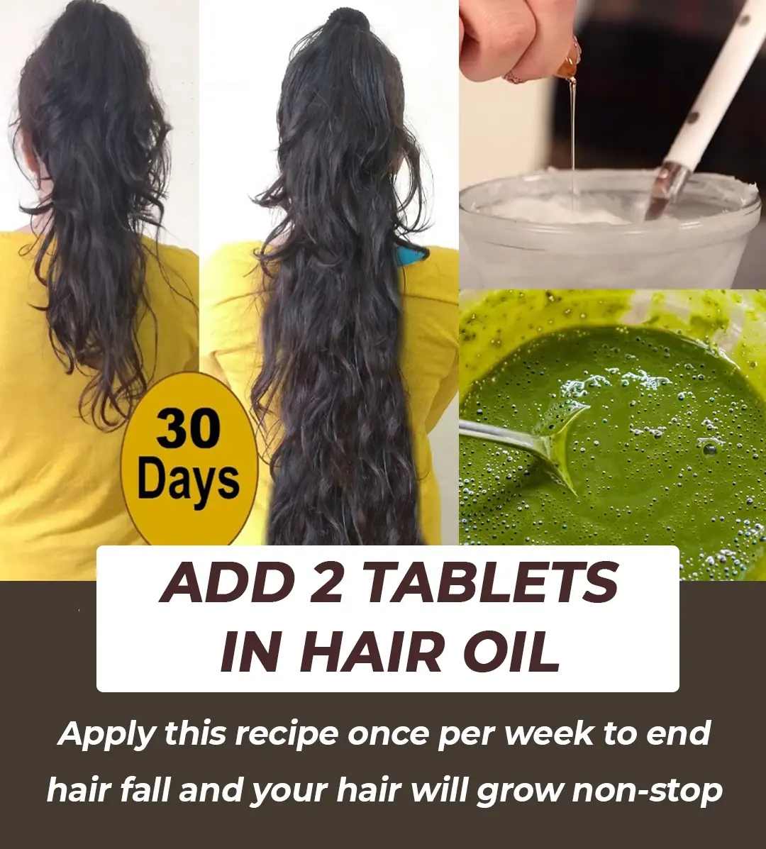Add these tablets in your oil, no hair fall and fast hair growth