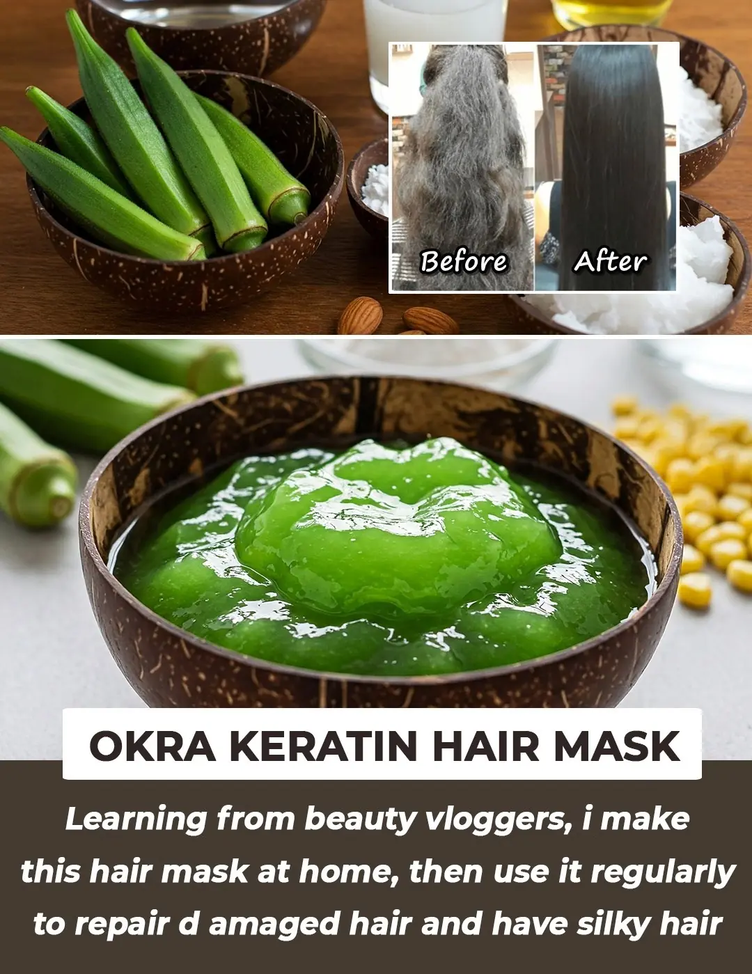 DIY Okra-Based Keratin Treatment for Silky, Strong Hair: Transform Your Hair Naturally At Home