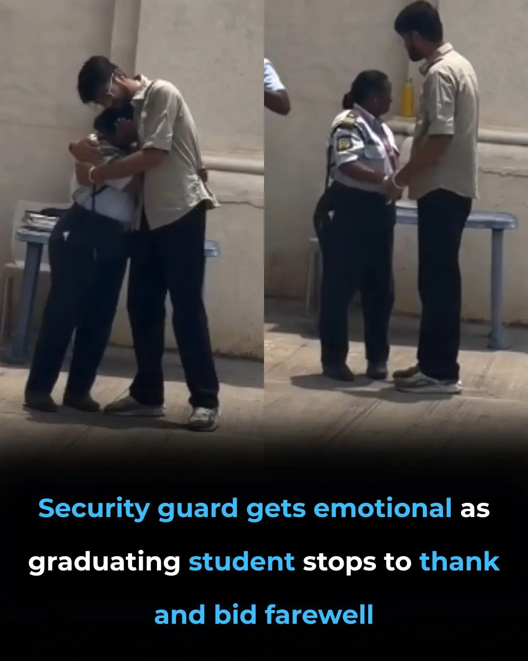A Heartfelt Goodbye: Graduate’s Simple Thank-You Moves Security Guard to Tears