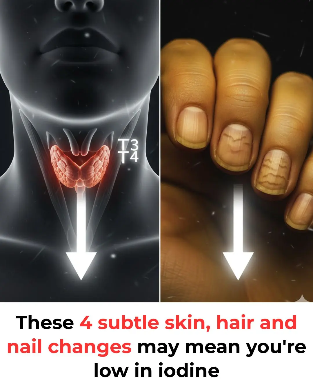 4 hidden signs of iodine deficiency in your skin, hair & nails