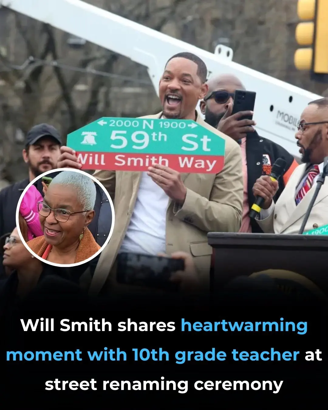 Will Smith Shares Heartwarming Moment With 10th Grade Teacher at Street Renaming Ceremony