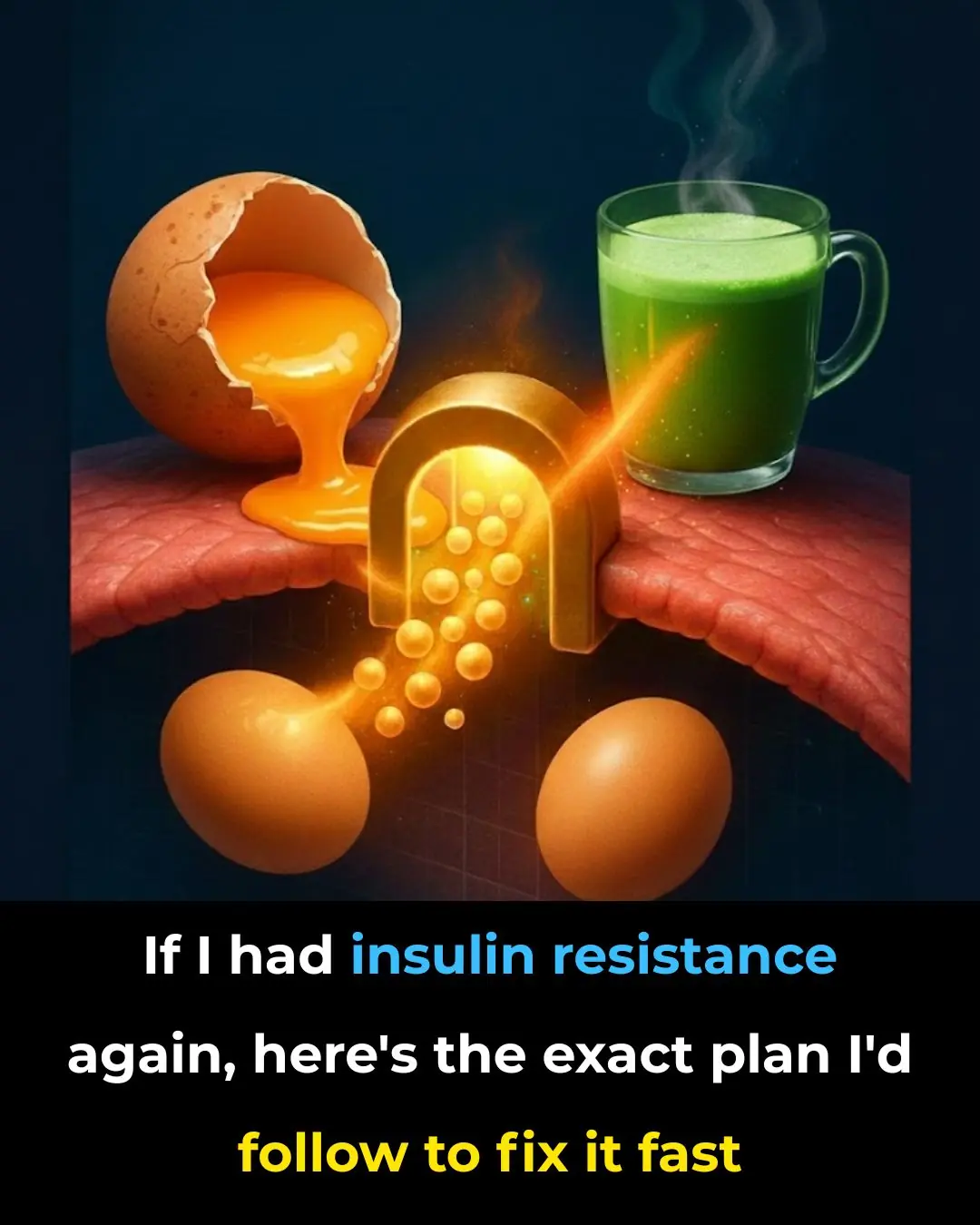 If I had insulin resistance again, here’s the exact plan I’d follow to fix it fast