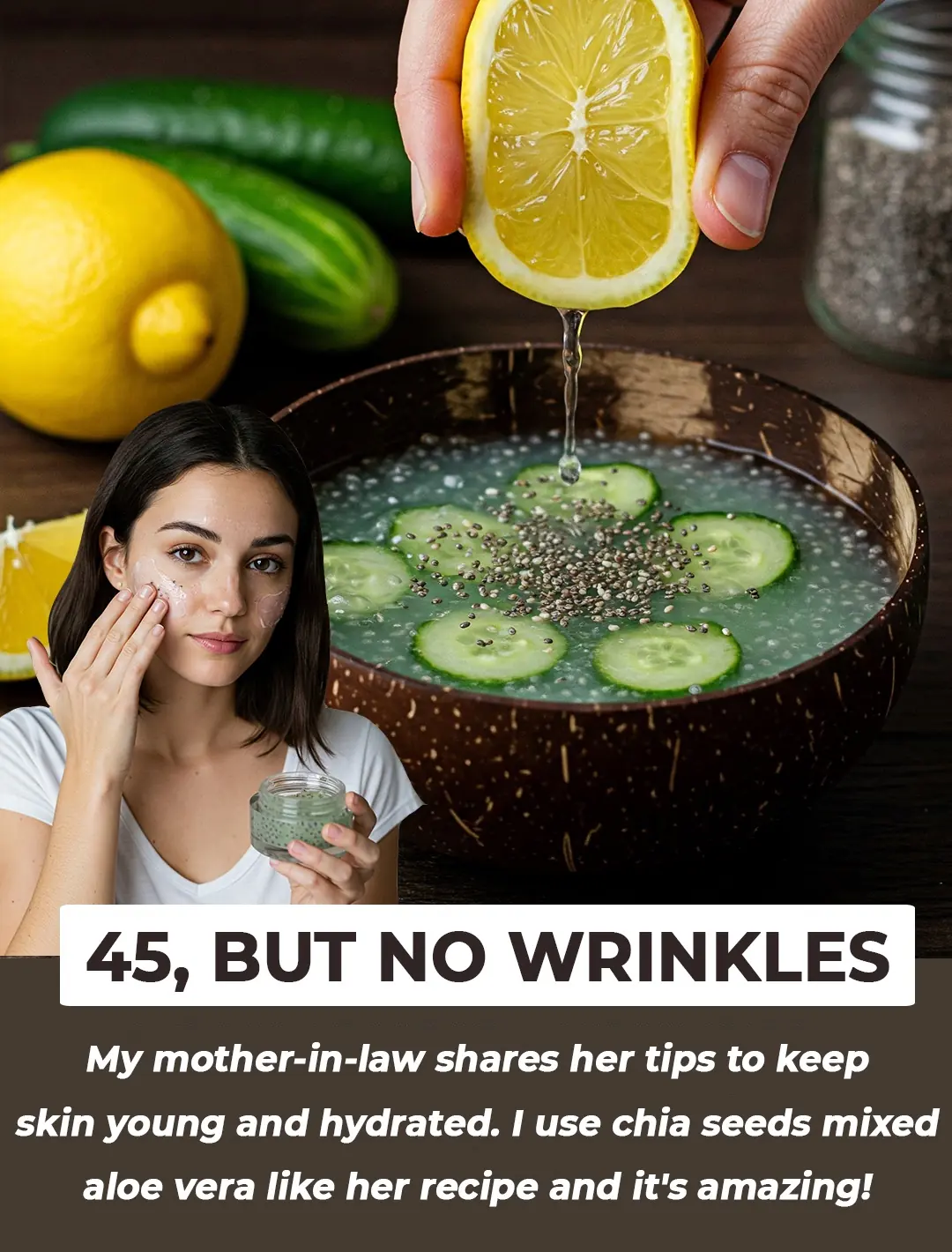 Chia Seeds Aloe Vera Mask For Wrinkle Free skin