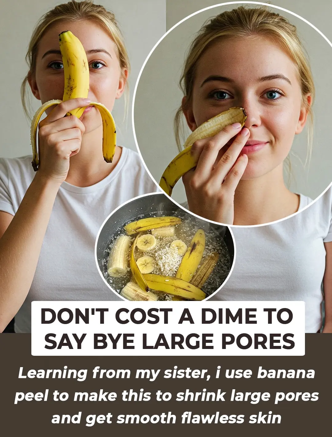 Shrink Open Pores On Your Face With Banana Peel
