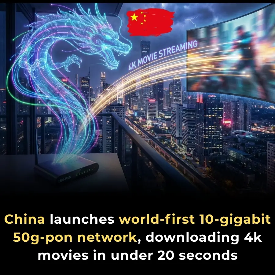 China Launches World’s First 10-Gigabit 50G-PON Commercial Fiber Network