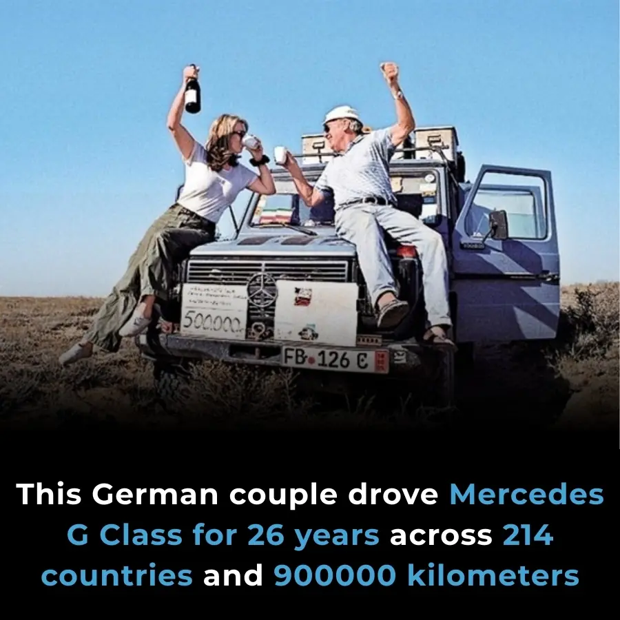 German Couple Completes 26-Year, 900,000-Kilometer Global Journey in Mercedes G Class