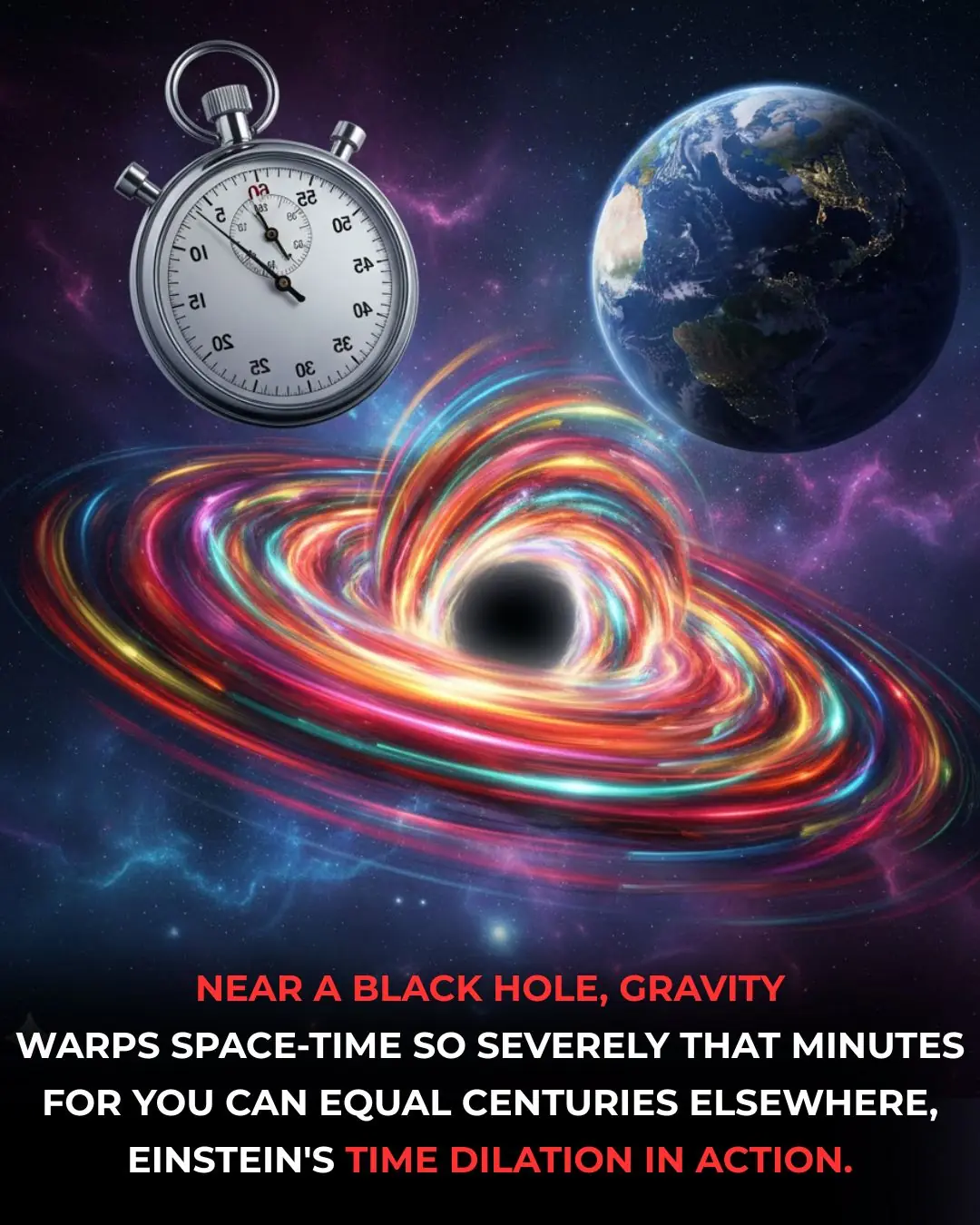 ⏳ The Twisted Clock: Gravitational Time Dilation and the Extreme Physics of Black Holes
