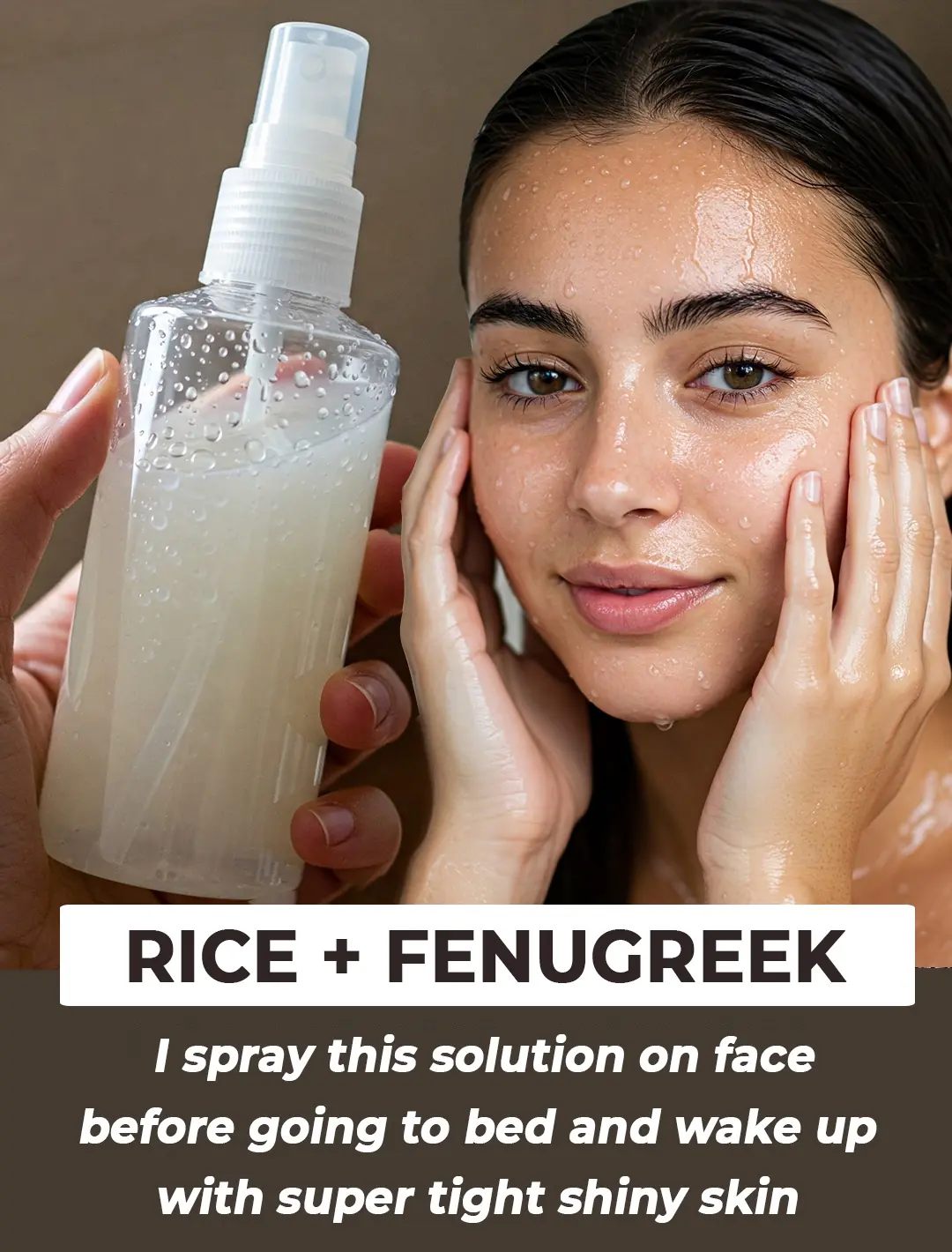 Homemade Rice water & Methi Dana Toner for Glowing Skin