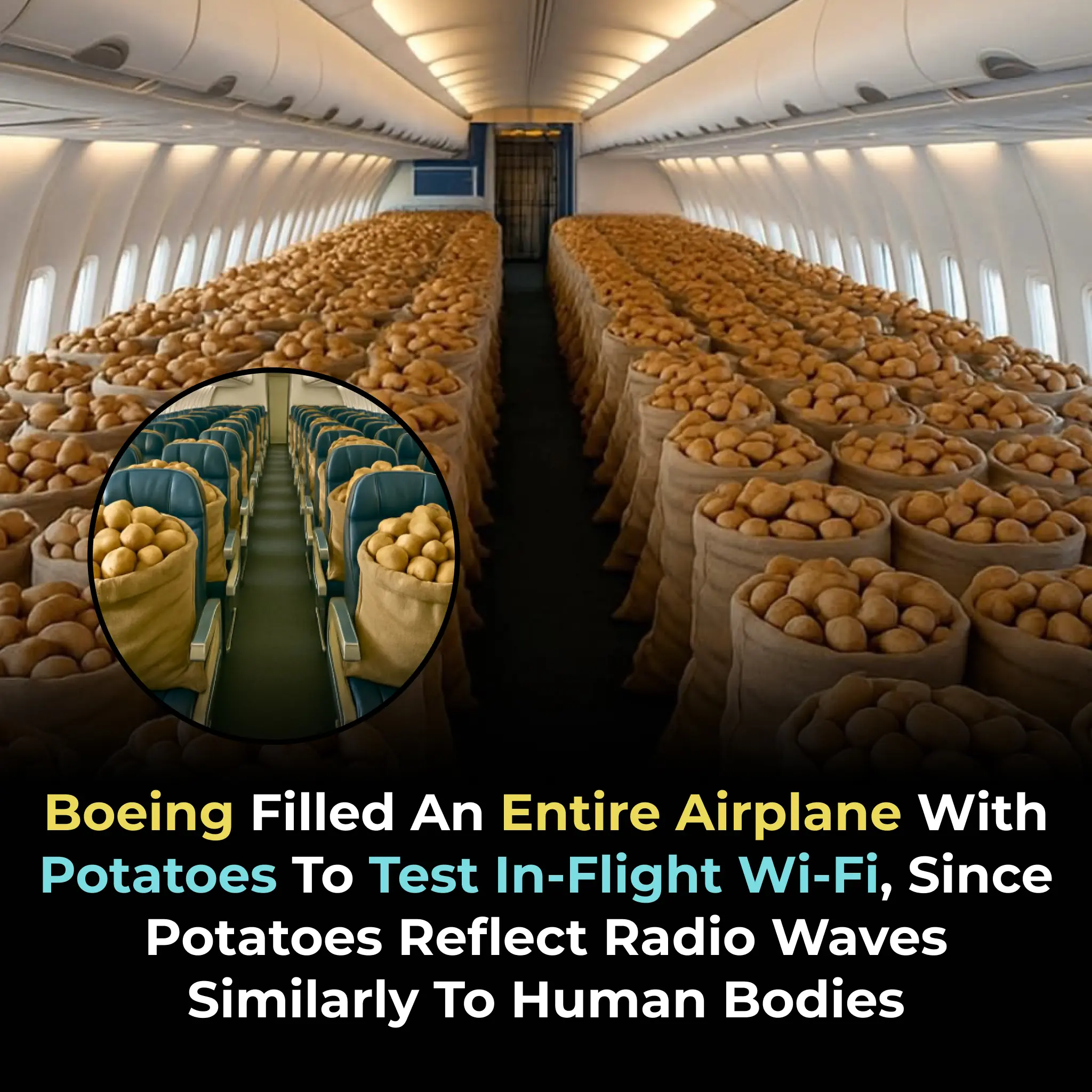 When Potatoes Took to the Skies: Boeing’s Unusual Experiment to Improve In-Flight Wi-Fi