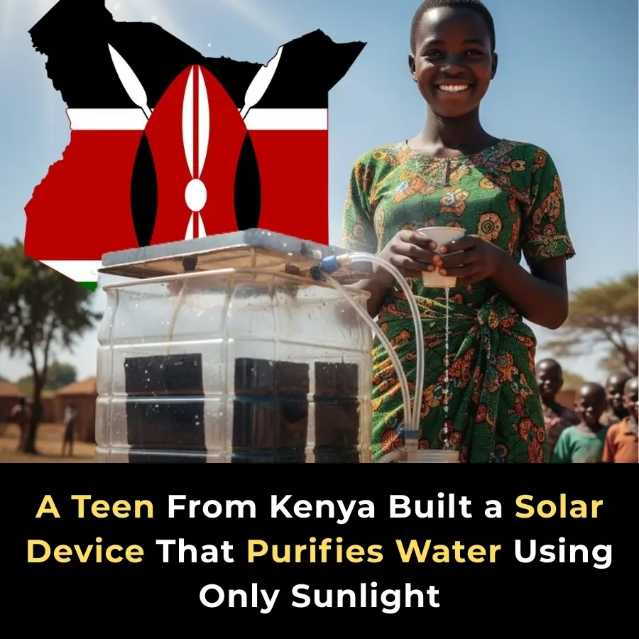 Kenyan Teen Builds Solar-Powered Device to Purify Water for Her Community