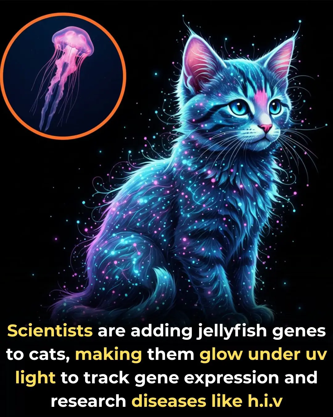 🧬 Lighting the Way to Cures: How the Glowing Cat Became a Cutting-Edge Scientific Tool