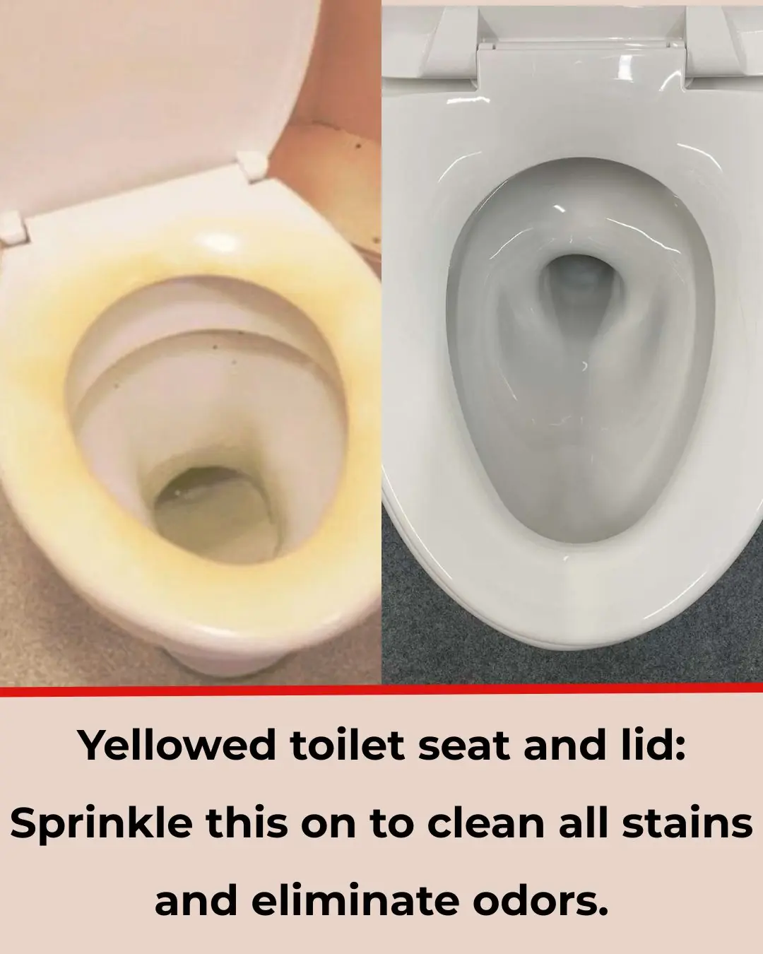 Yellow Stains on Toilet Seats and Bowls: Sprinkle This to Remove Stains and Eliminate Odors