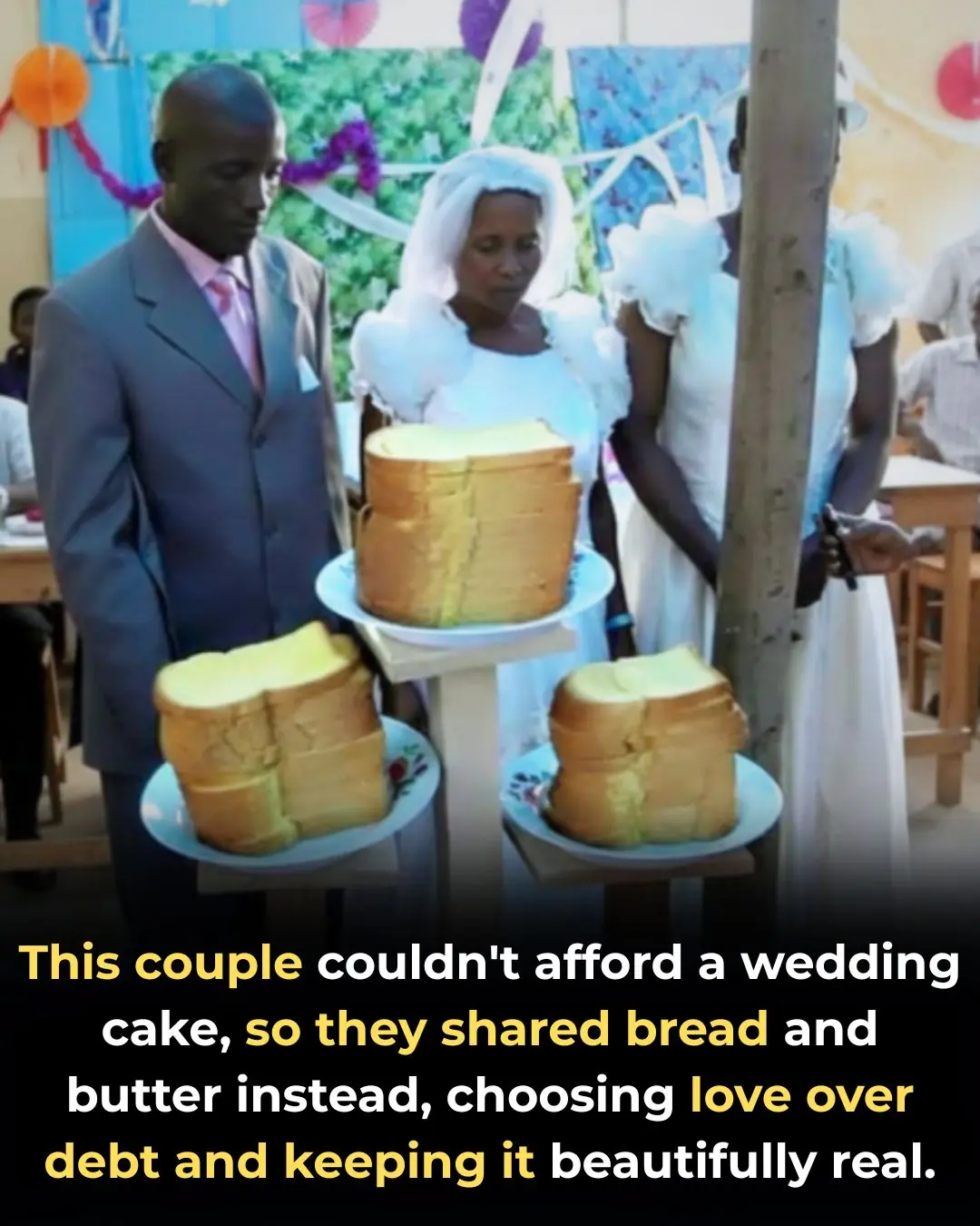 Couple Goes Viral for Choosing Bread and Butter Over Wedding Cake, Embracing Love Over Luxury
