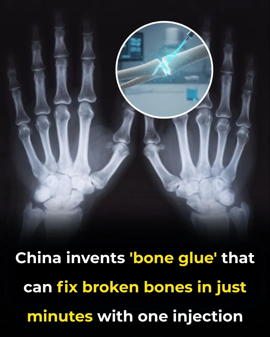 Chinese Scientists Created a ‘Bone Glue’ That Repairs Fractures in Minutes With a Single Injection