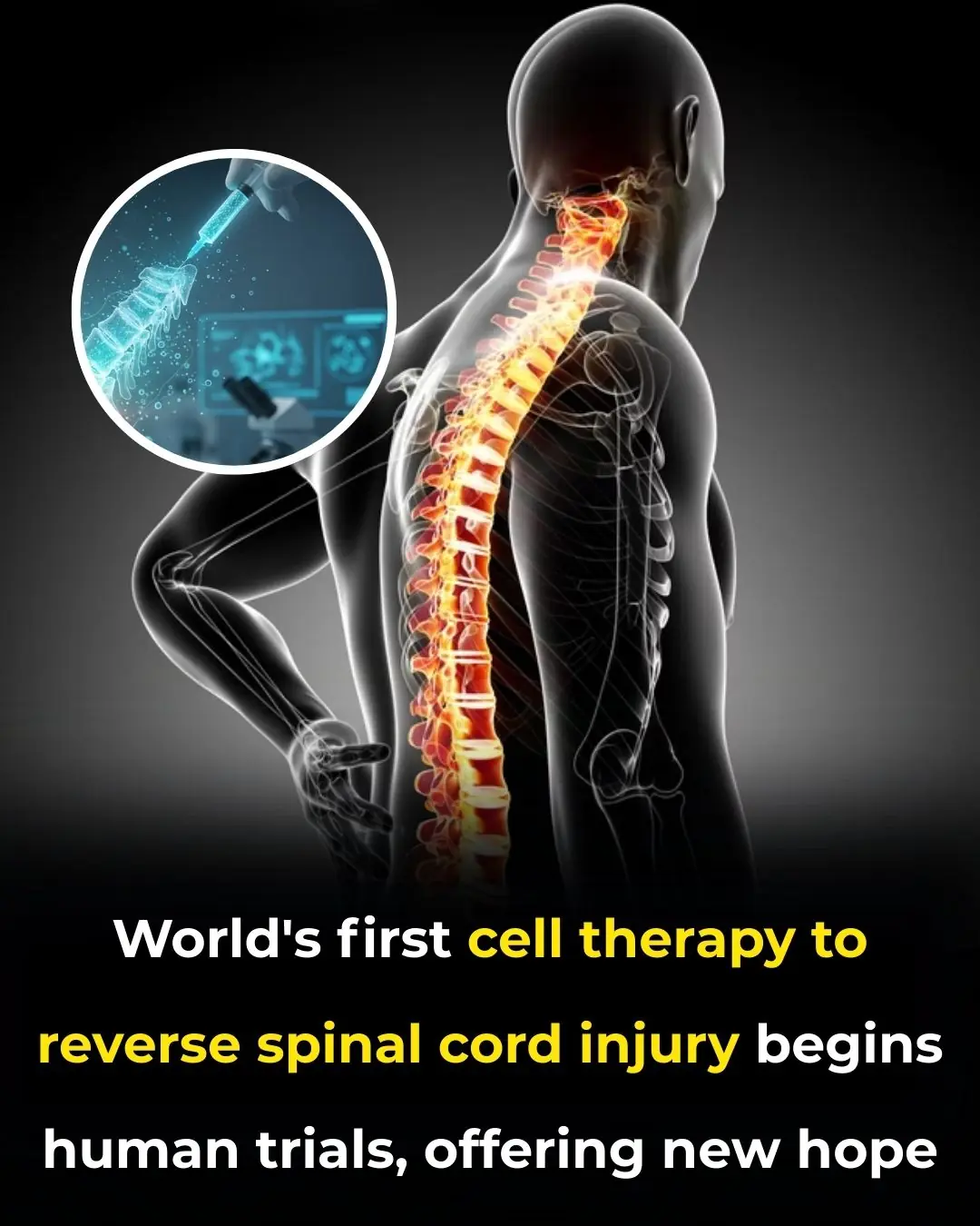 Cell Therapy Begins Human Trials to Reverse Spinal Cord Injury