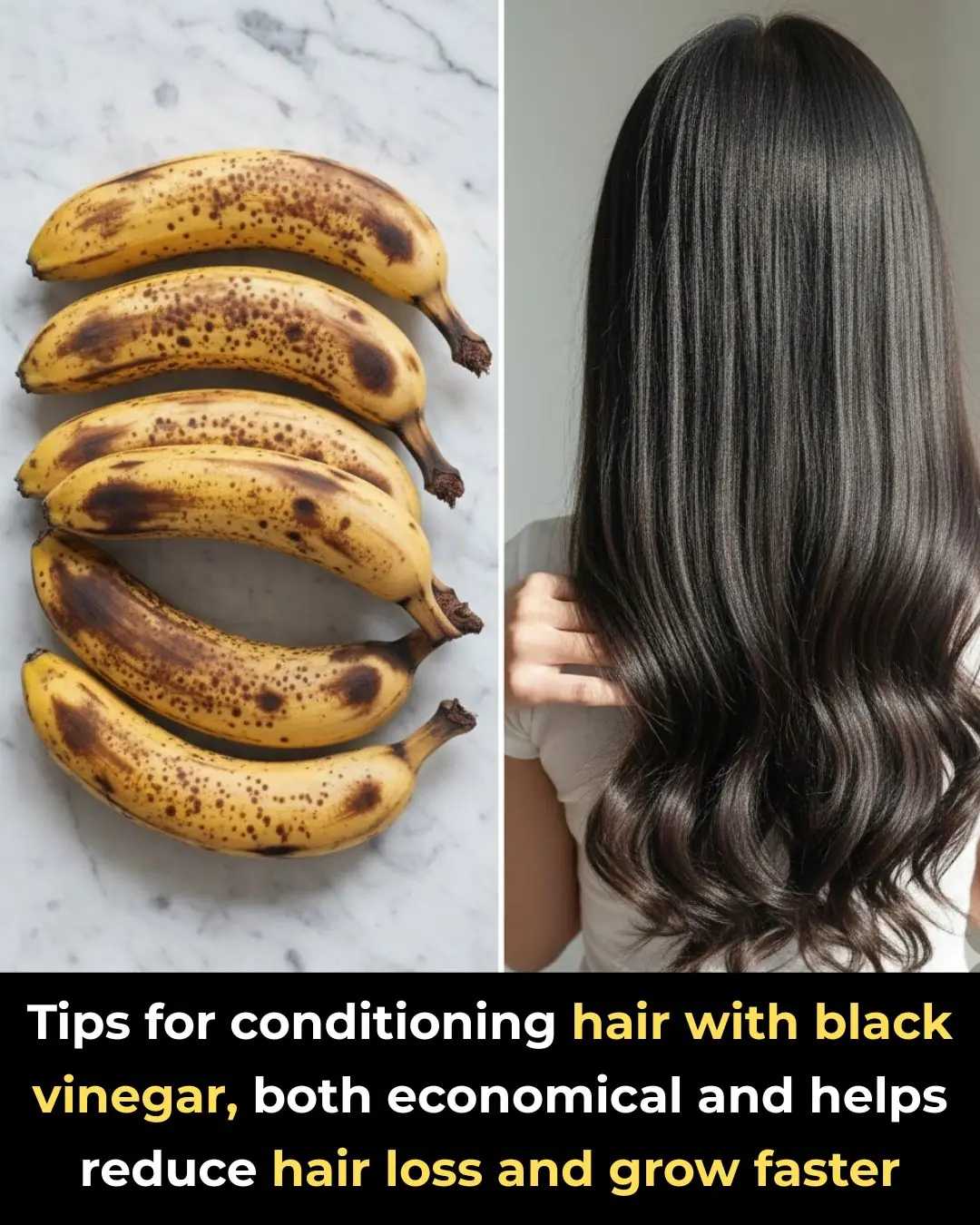 Tips for conditioning hair with black vinegar, both economical and helps reduce hair loss and grow faster