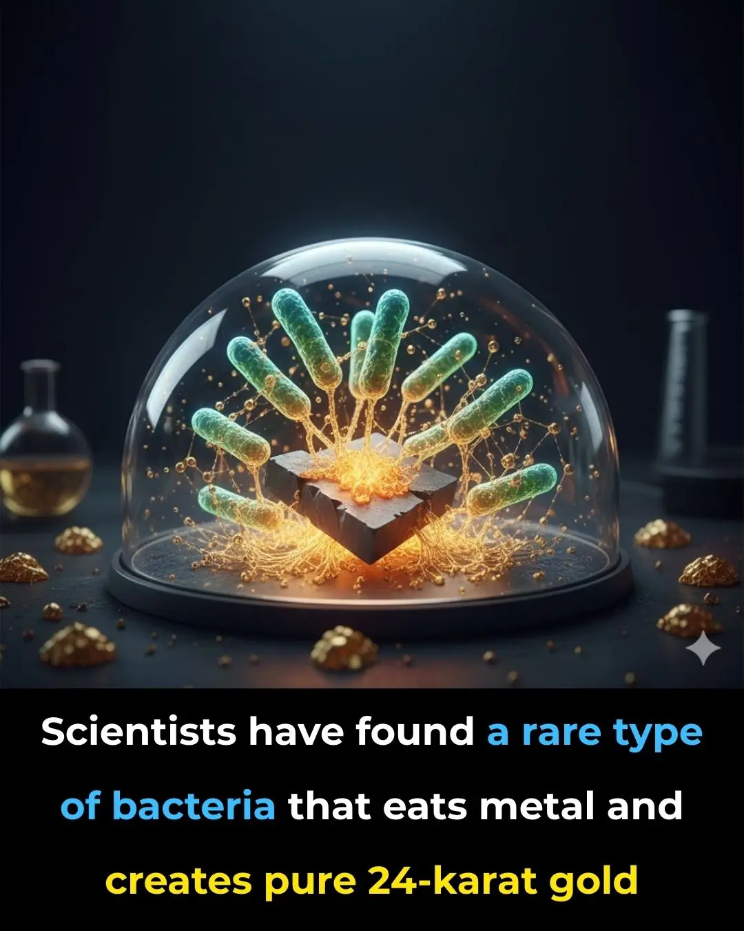 The Tiny Bacterium That Turns Toxic Metal Into Pure 24-Karat Gold