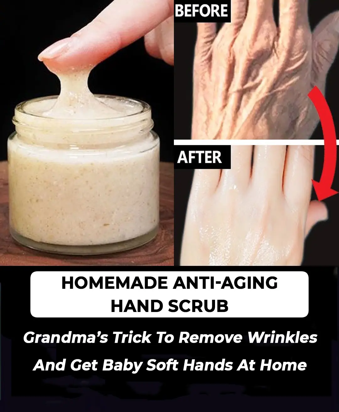 Homemade Anti-Aging Hand Scrub To Get Younger Looking Hands